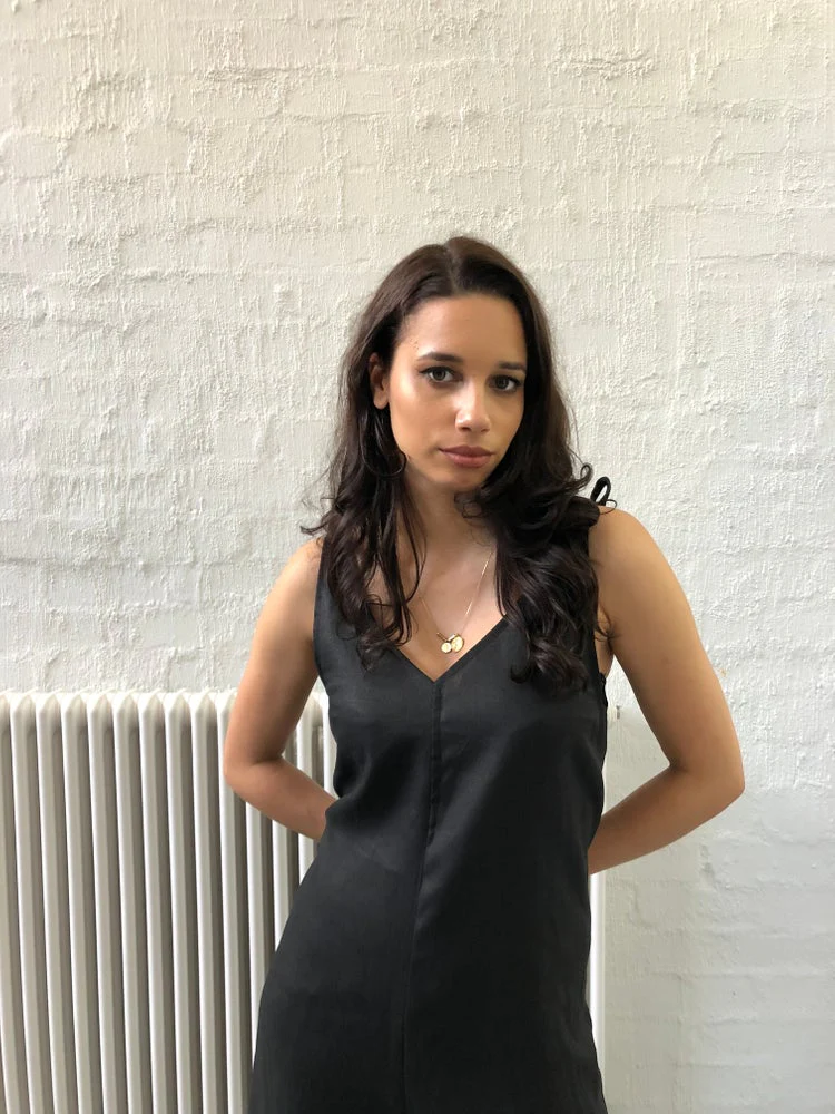 Hali Jumpsuit Black Linen - Image 5